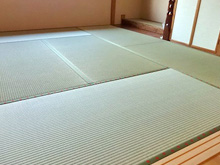 経年劣化でボロボロの畳表(ござ)も表替えで新品に