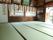 神社・お寺様　施工例　和紙表　銀白色